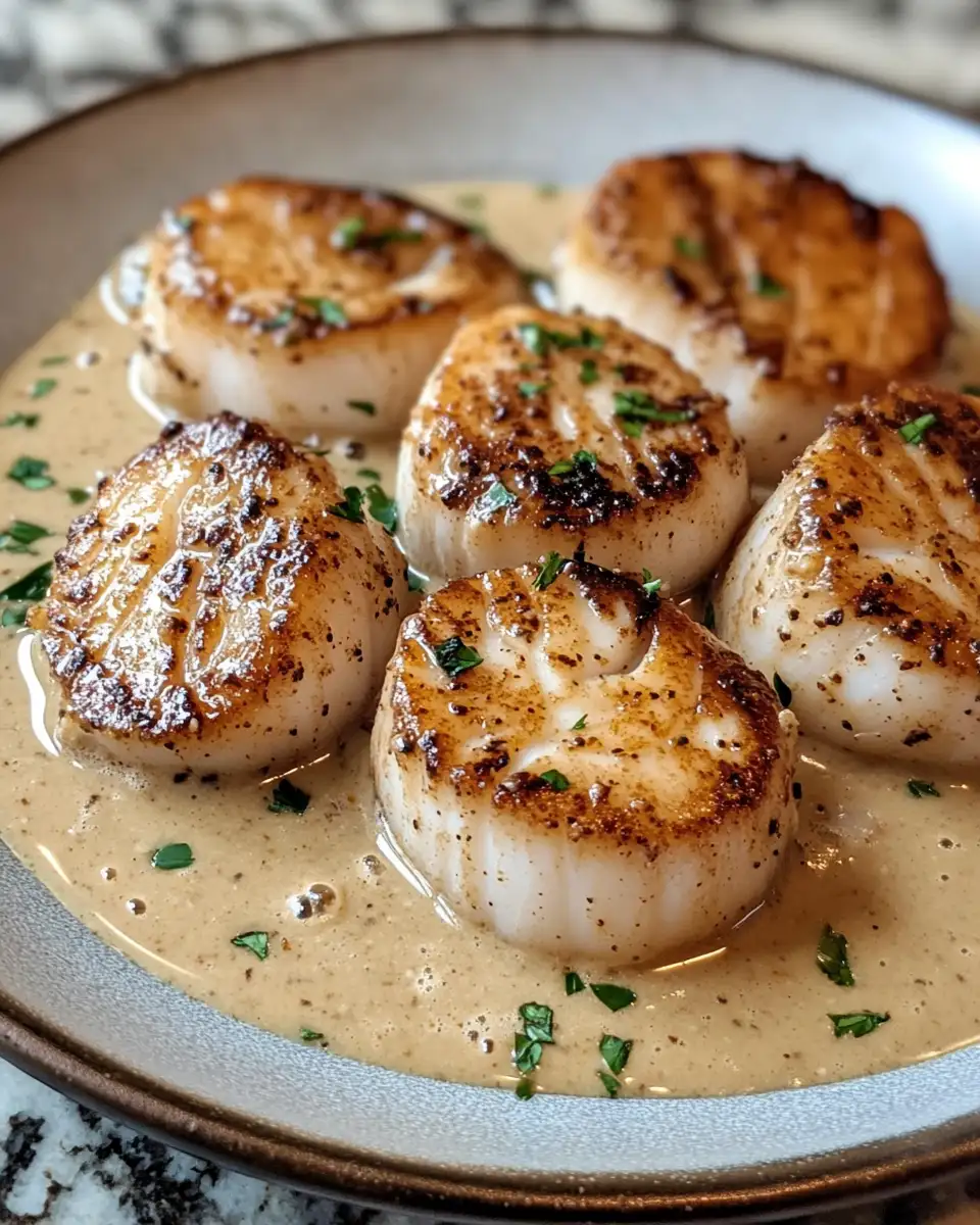 Sizzle and Spice: Seared Scallops in Cajun Cream Dream 6 Final dish - Sizzle and Spice: Seared Scallops in Cajun Cream Dream