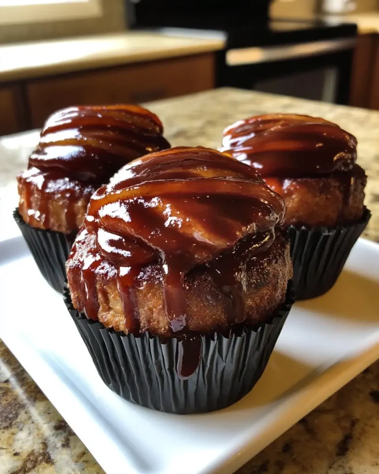 Savor the Flavor: Smoky Bourbon BBQ Bacon-Wrapped Meatloaf Cupcakes Delight - Featured Image