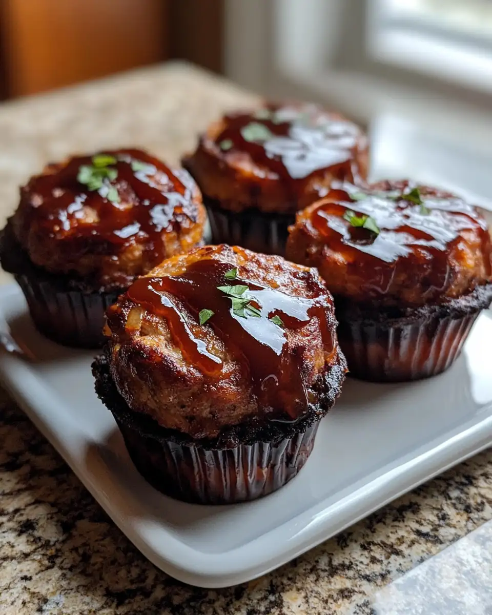Final dish - Savor the Flavor: Smoky Bourbon BBQ Bacon-Wrapped Meatloaf Cupcakes Delight