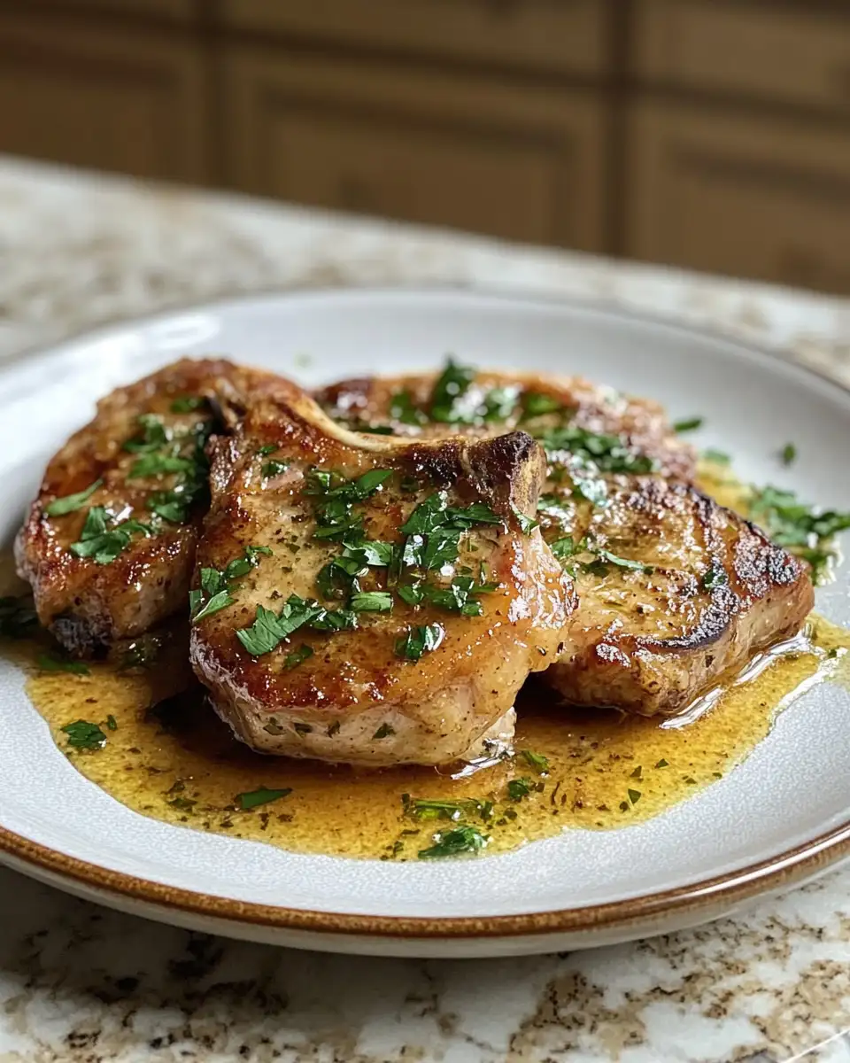 Final dish - Irresistibly Tender Smothered Boneless Pork Chops That Will Melt in Your Mouth