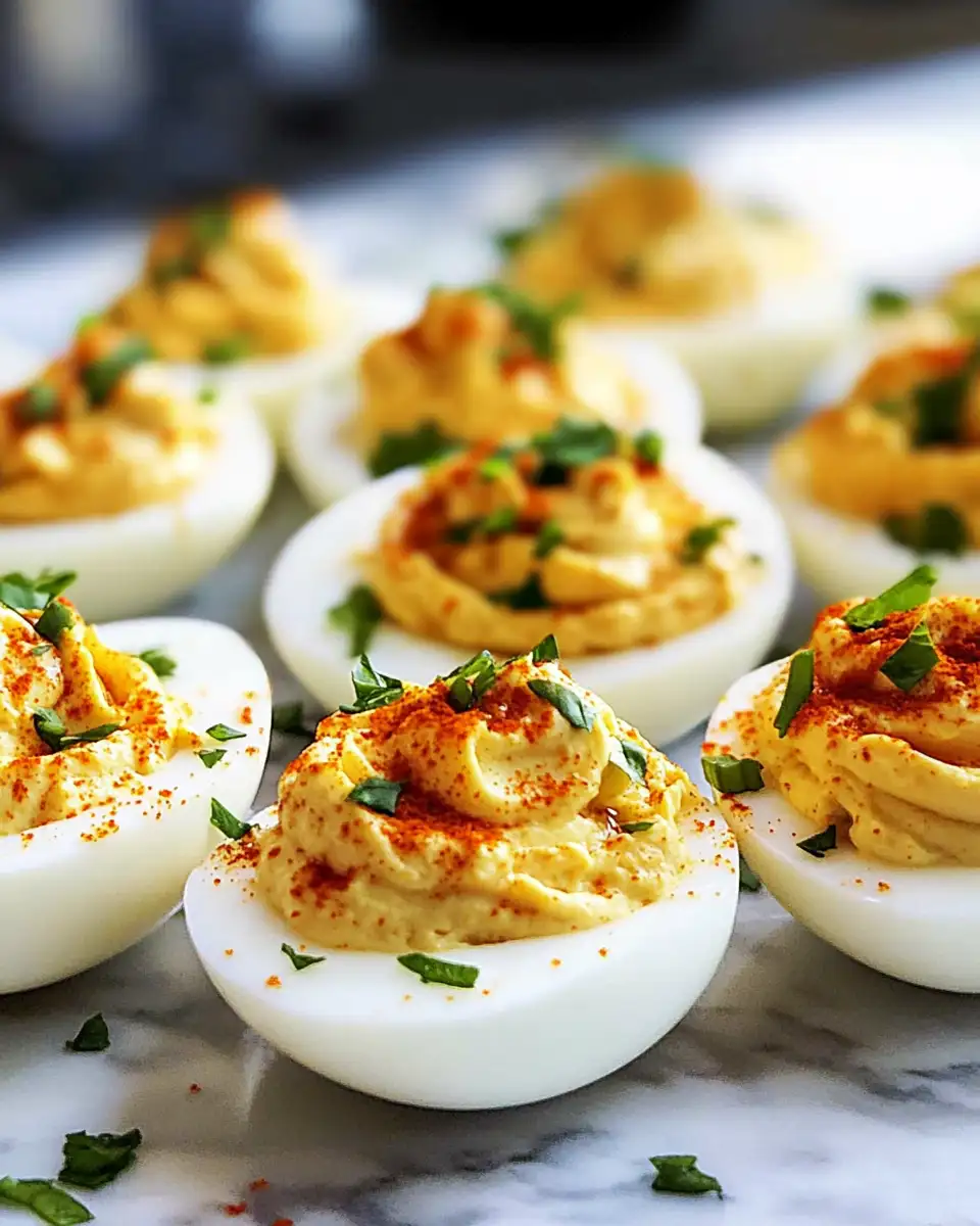 Zesty Delight: Spicy Chili Garlic Deviled Eggs - Featured Image