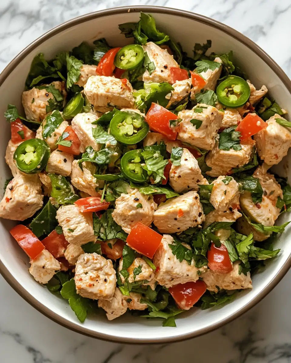 Spice Up Your Lunch with Spicy Jalapeño Chicken Salad Delight - Featured Image