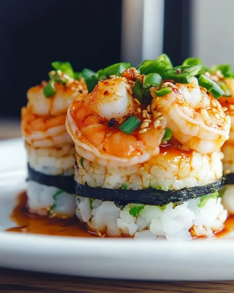 Towering Flavor: Unleash the Heat with Spicy Shrimp Sushi Stacks - Featured Image