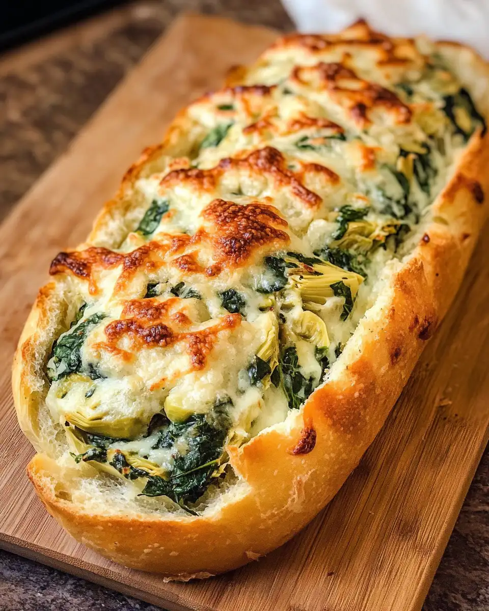 Irresistible Spinach and Artichoke Stuffed Bread Delight - Featured Image