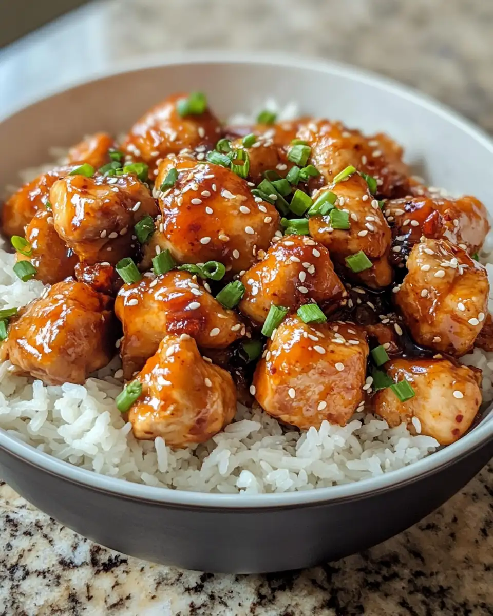 Savor the Sweet Heat: Sticky Honey Gochujang Chicken Delight 6 Final dish - Savor the Sweet Heat: Sticky Honey Gochujang Chicken Delight