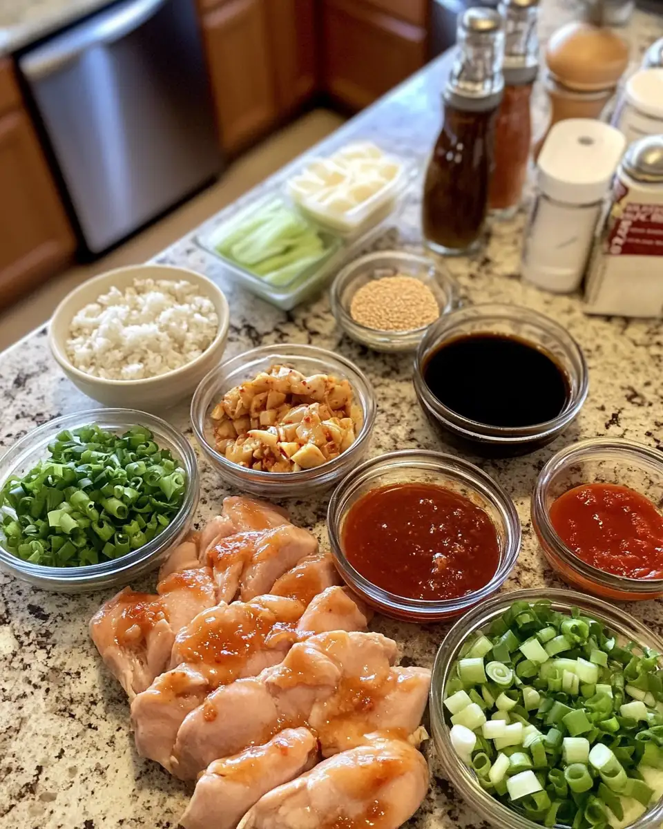 Savor the Sweet Heat: Sticky Honey Gochujang Chicken Delight 4 Ingredients for Savor the Sweet Heat: Sticky Honey Gochujang Chicken Delight