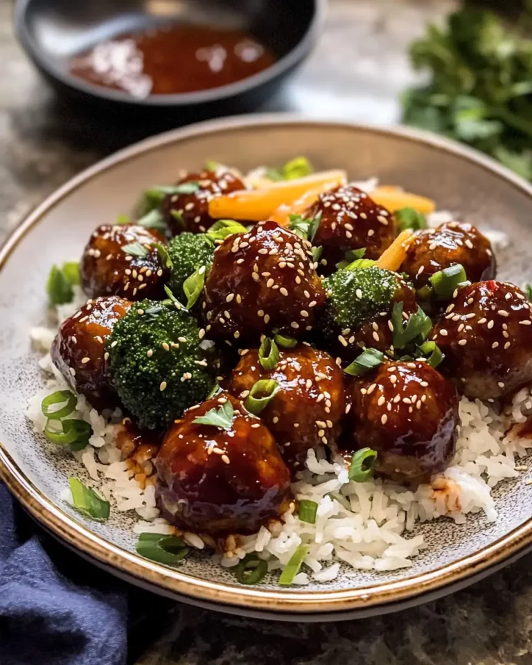Irresistibly Sticky Korean BBQ Meatballs with Gochujang Glaze - Featured Image