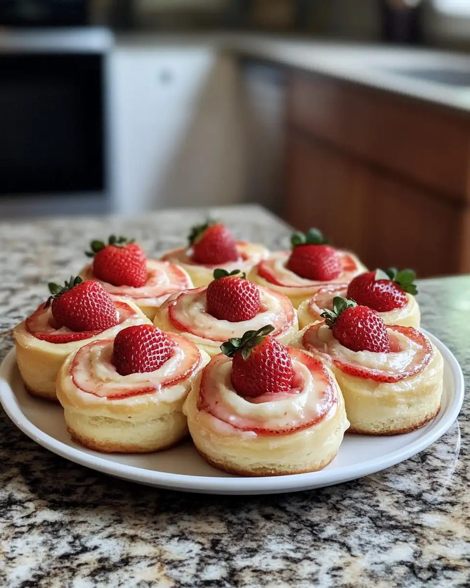 Irresistible Strawberry Cheesecake Cinnabon Rolls: A Delectable Meal Delight 6 Final dish - Irresistible Strawberry Cheesecake Cinnabon Rolls: A Delectable Meal Delight