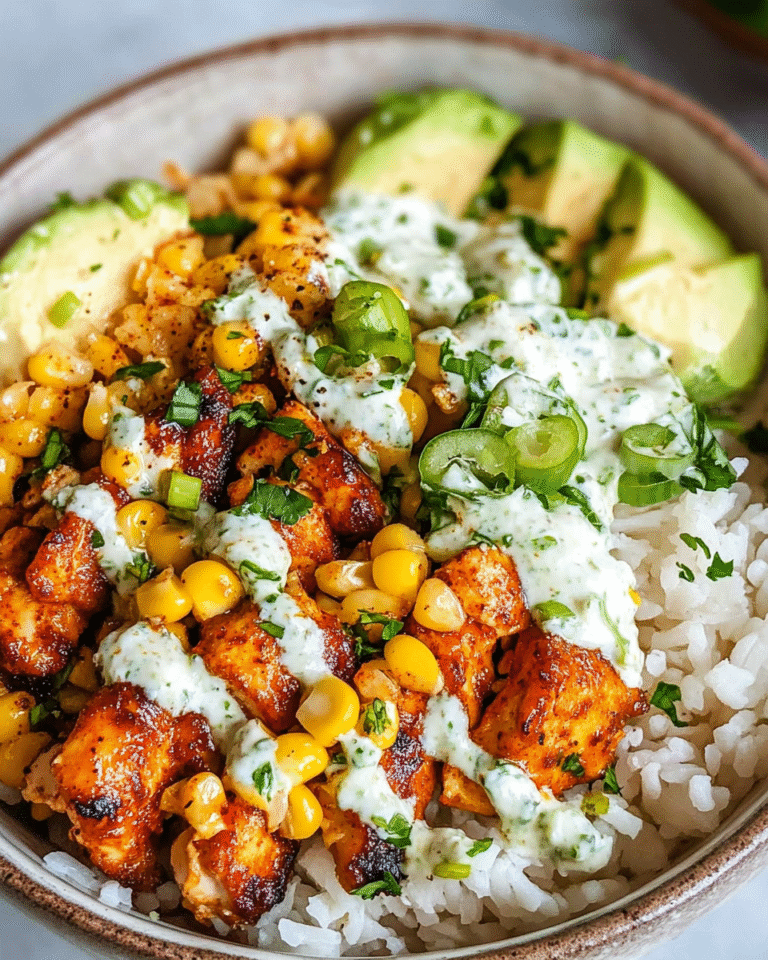 Irresistible Street Corn Chicken Bowl: A Flavor Explosion in Every Bite - Featured Image