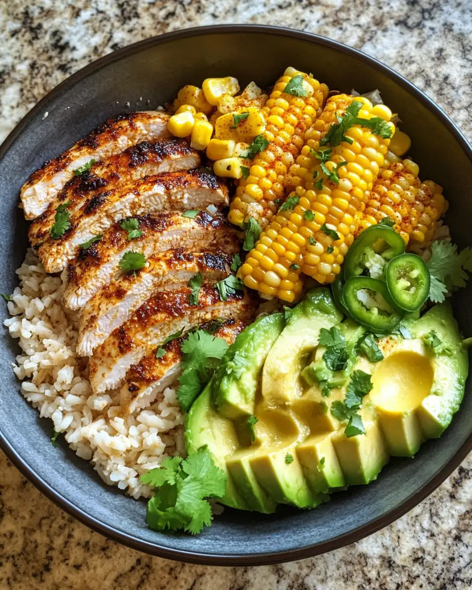Ingredients for Irresistible Street Corn Chicken Bowl: A Flavor Explosion in Every Bite