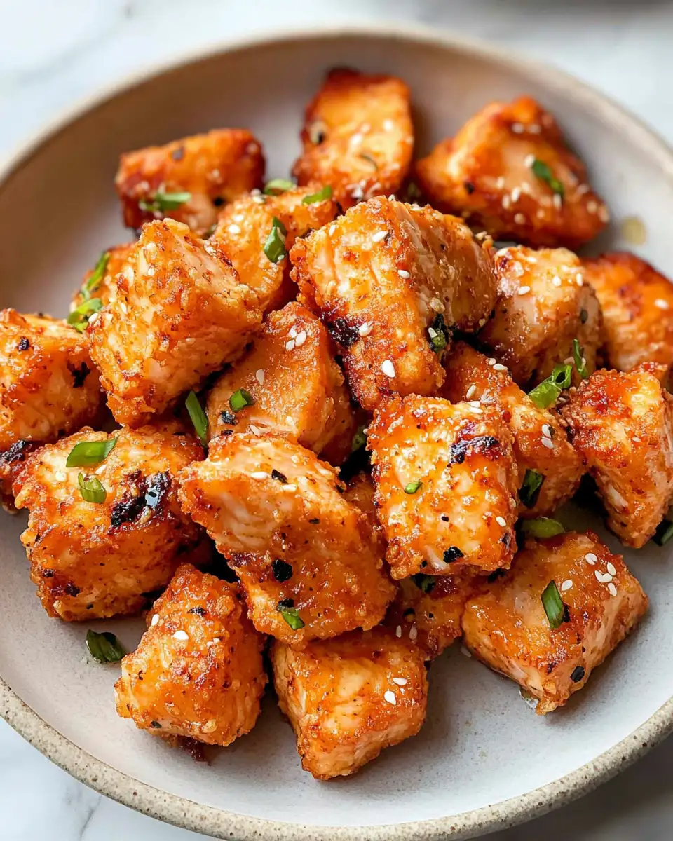 Sweet and Spicy Crispy Salmon Nuggets: A Flavor Explosion in Every Bite - Featured Image
