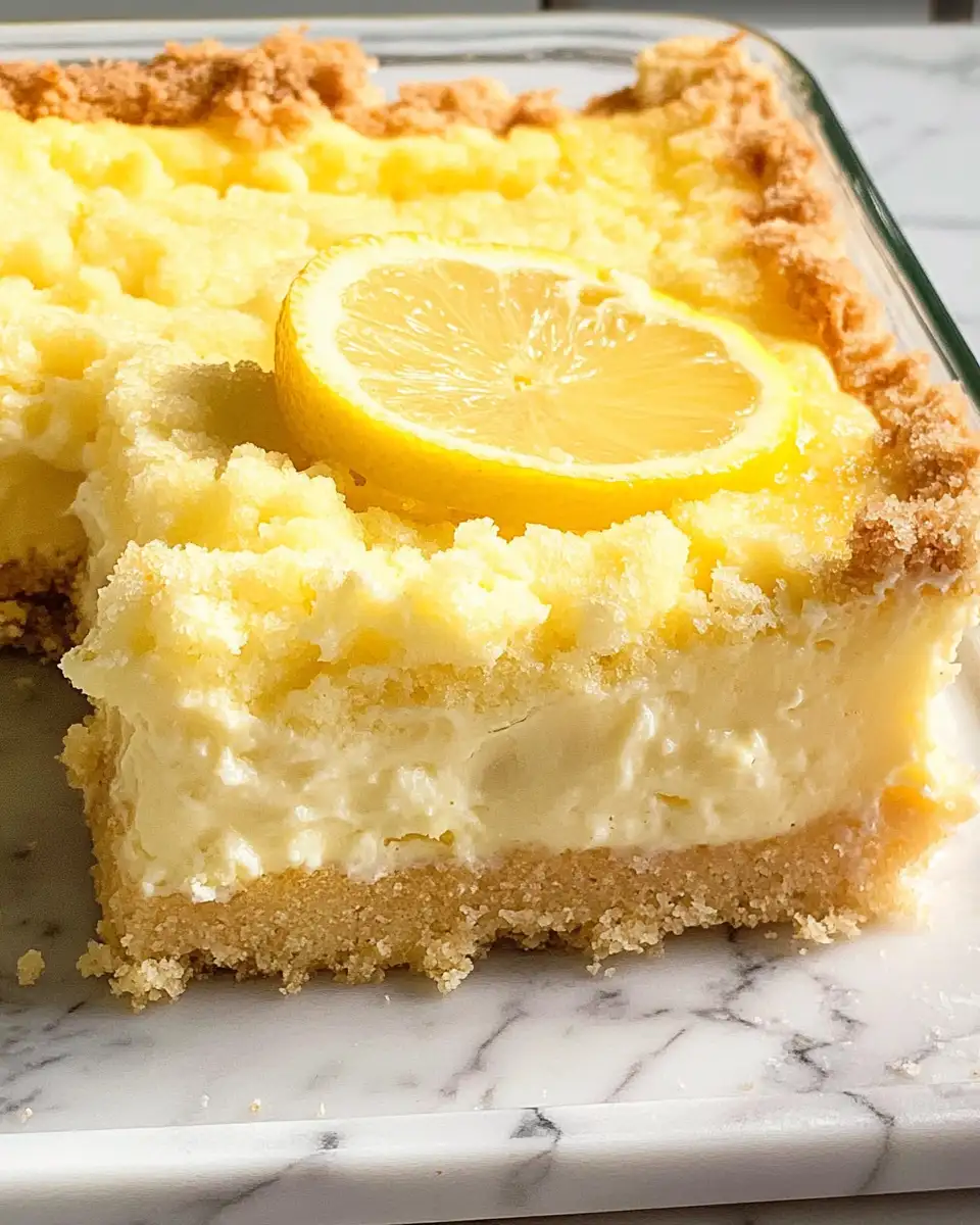 Zesty Delight: Indulge in the Tangy Lemon Cream Cheese Dump Cake - Featured Image