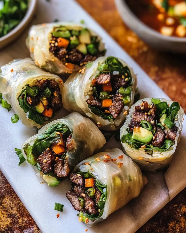 Savor the Flavor: Irresistible Thai Basil Beef Rolls - Featured Image