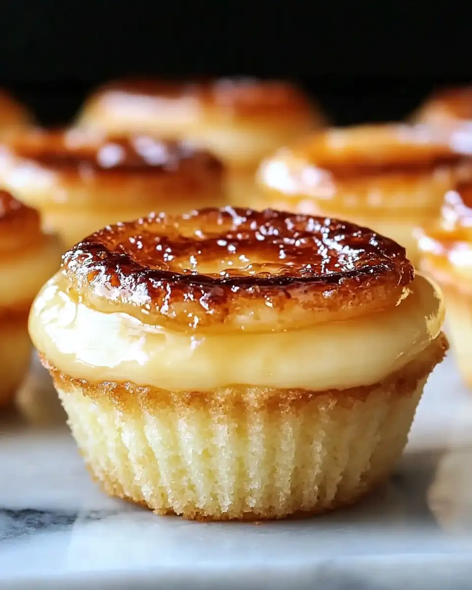 Decadent Vanilla Bean Crème Brûlée Cupcakes: A Sweet Twist on a Classic Dessert - Featured Image