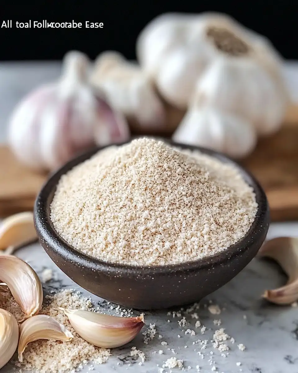 Unlock the Flavor: All Natural Homemade Garlic Powder Made Easy - Featured Image