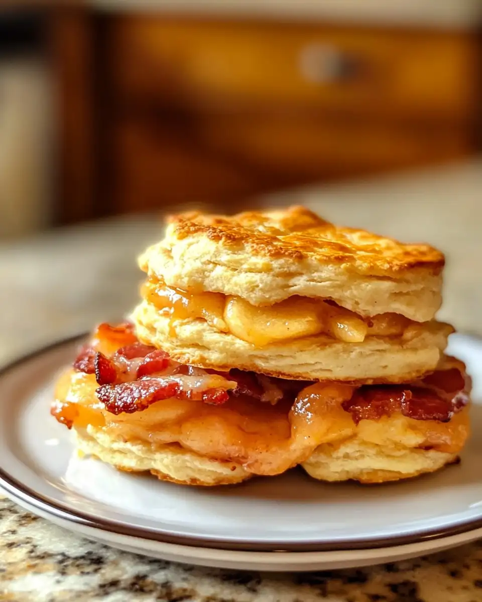 Rise and Shine with Irresistible Bacon Apple Breakfast Biscuits 6 Final dish - Rise and Shine with Irresistible Bacon Apple Breakfast Biscuits