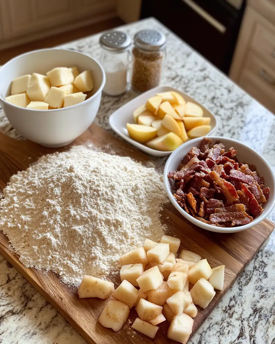 Rise and Shine with Irresistible Bacon Apple Breakfast Biscuits 4 Ingredients for Rise and Shine with Irresistible Bacon Apple Breakfast Biscuits