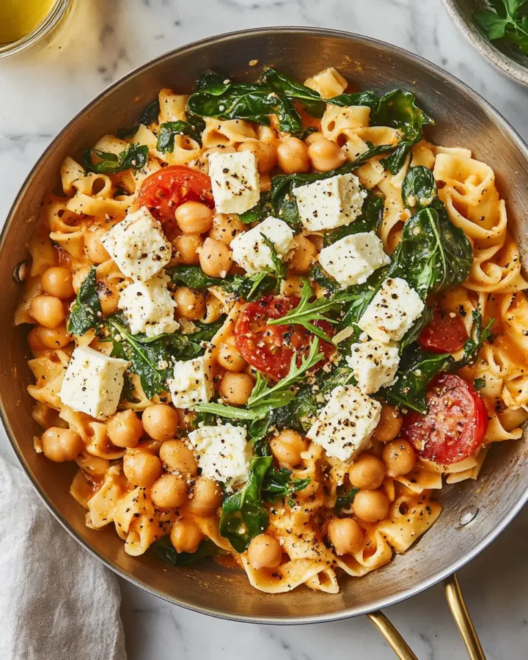 Whip Up a Flavorful Feast with Baked Feta Pasta, Chickpeas & Spinach - Featured Image