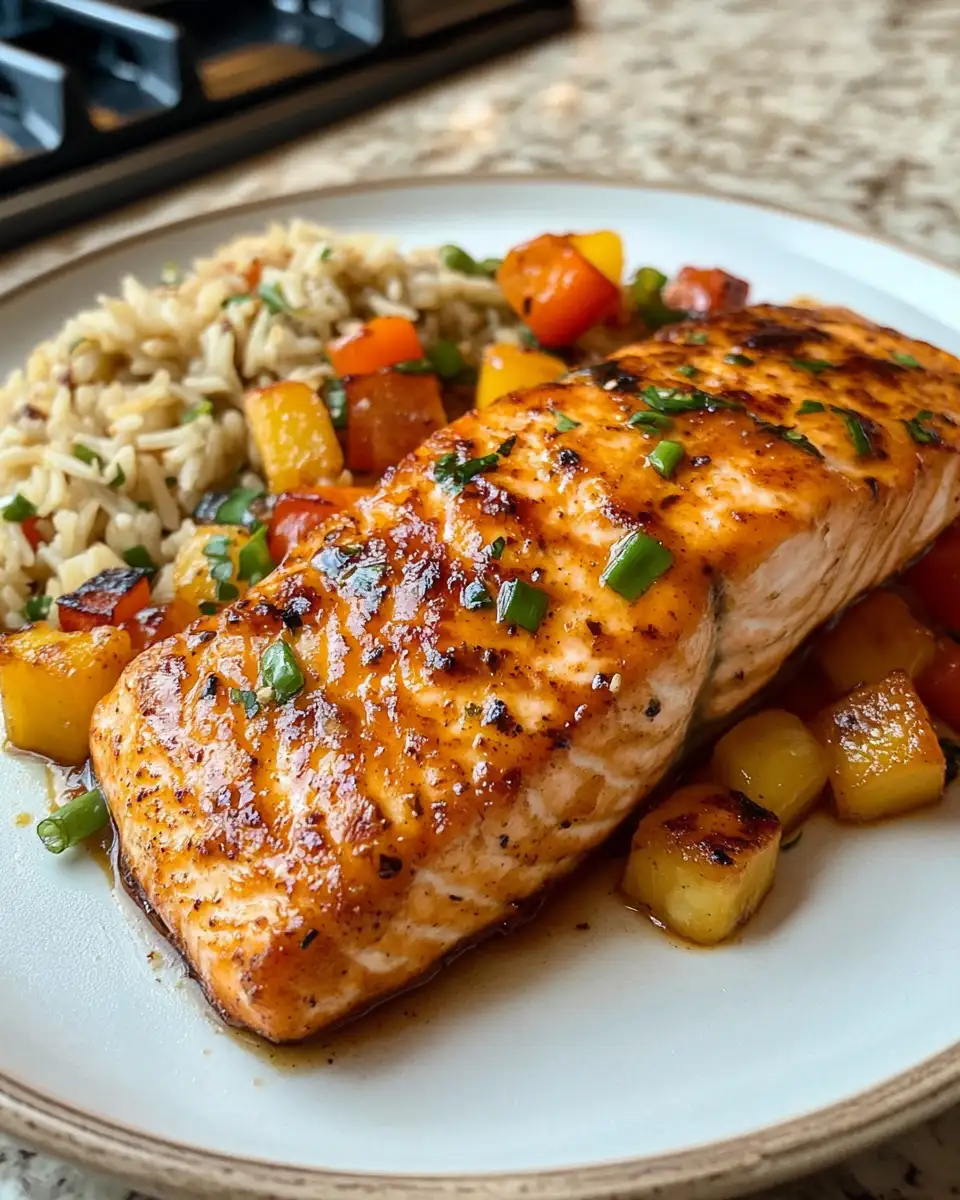 Sizzle and Spice: Discover the Irresistible Bang Bang Salmon 6 Final dish - Sizzle and Spice: Discover the Irresistible Bang Bang Salmon