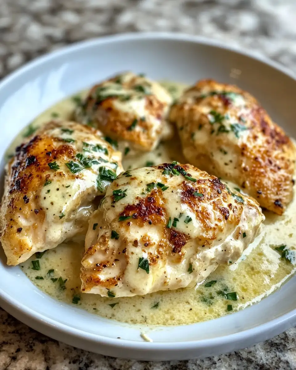 Final dish - Irresistibly Creamy Garlic Parmesan Chicken: Your New Favorite Recipe