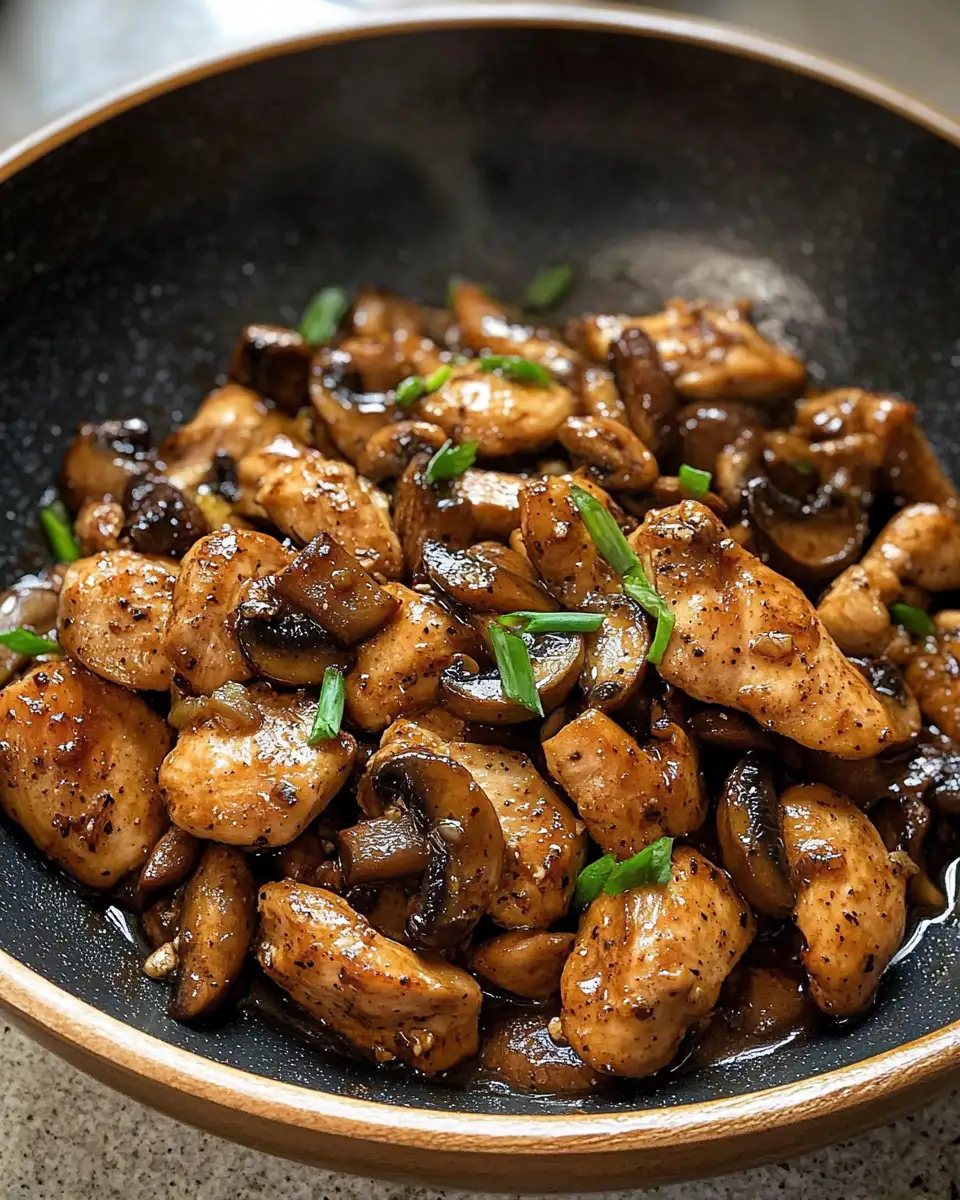 Savor the Spice: Black Pepper Chicken with Mushrooms Delight - Featured Image