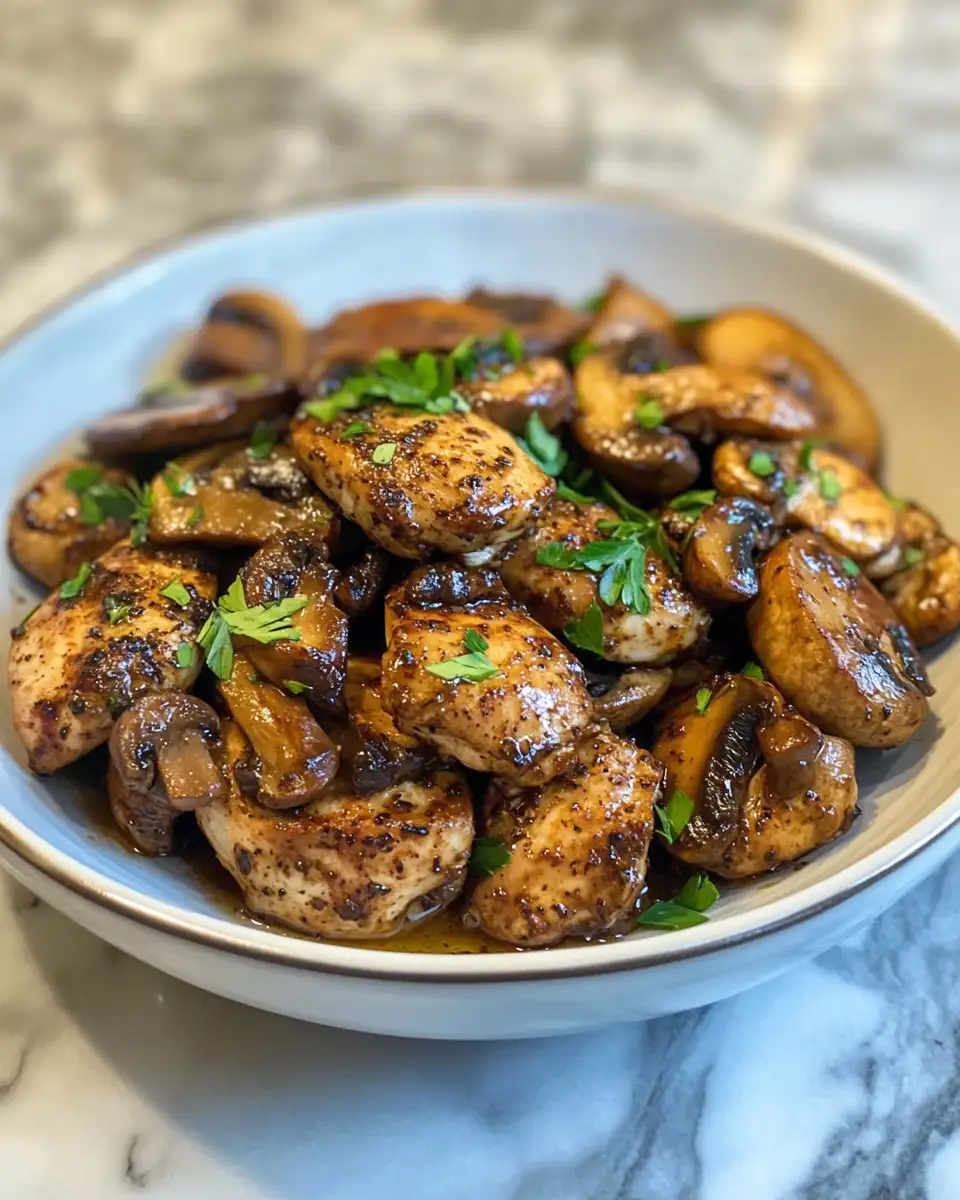 Savor the Spice: Black Pepper Chicken with Mushrooms Delight 6 Final dish - Savor the Spice: Black Pepper Chicken with Mushrooms Delight