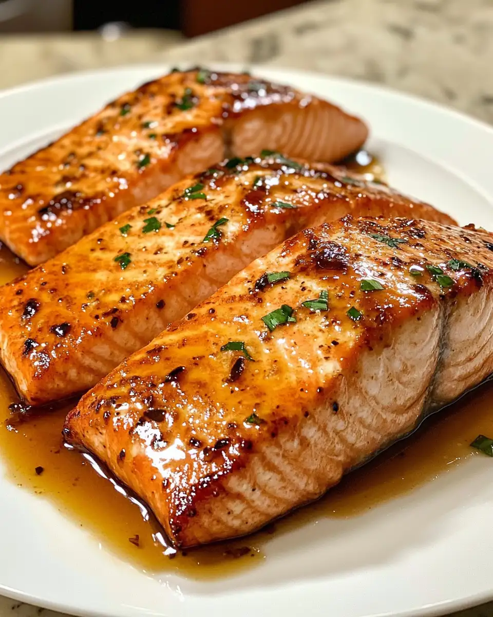 Final dish - Savor the Sweet Symphony of Brown Sugar Maple Glazed Salmon