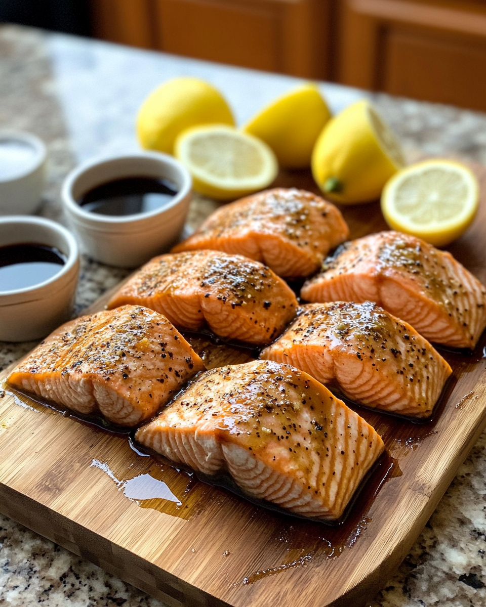 Ingredients for Savor the Sweet Symphony of Brown Sugar Maple Glazed Salmon