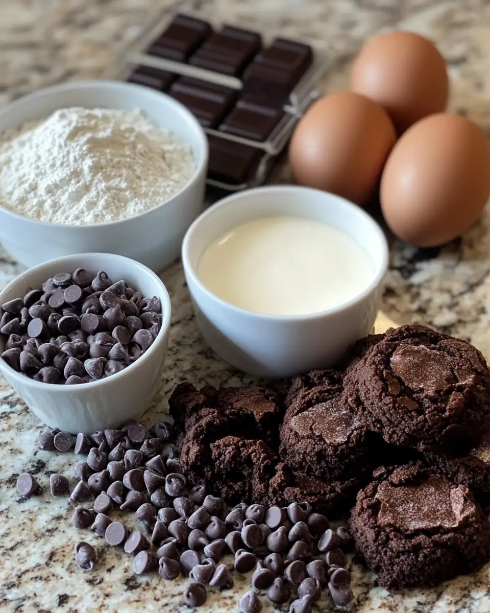 Decadent Brownie Cookie Dough Sandwich Cookies That Will Sweeten Your Day 4 Ingredients for Decadent Brownie Cookie Dough Sandwich Cookies That Will Sweeten Your Day