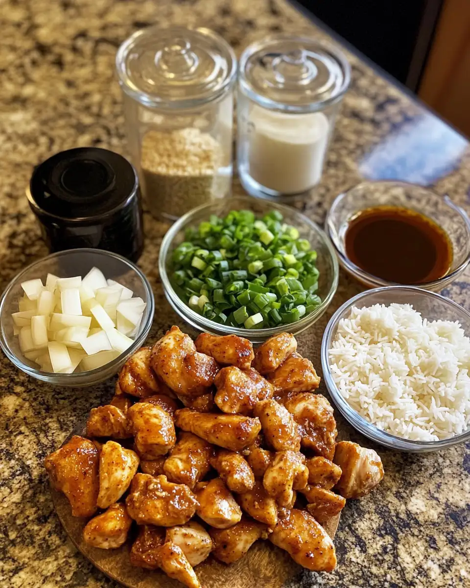 Ingredients for Sizzling Cajun Bourbon Chicken: A Flavorful Southern Delight