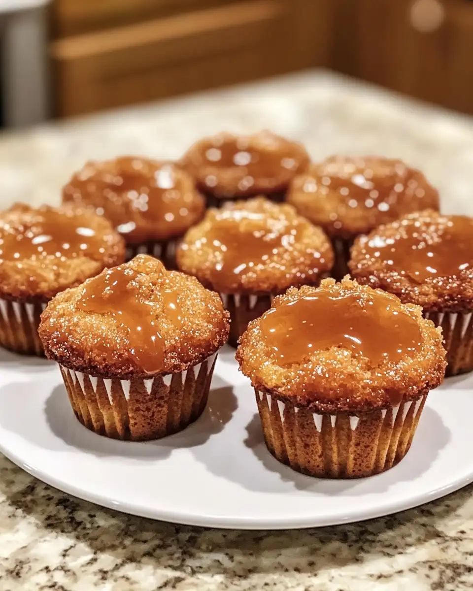 Irresistibly Sweet: Caramel Drizzle Pound Cake Muffins Delight 6 Final dish - Irresistibly Sweet: Caramel Drizzle Pound Cake Muffins Delight