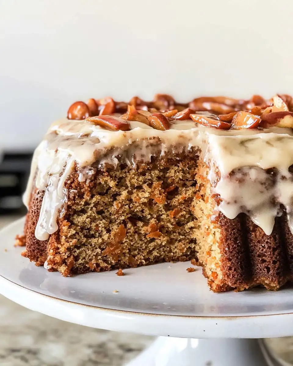 Irresistibly Moist Carrot-Apple Spice Cake with Heavenly Browned-Butter Glaze - Featured Image