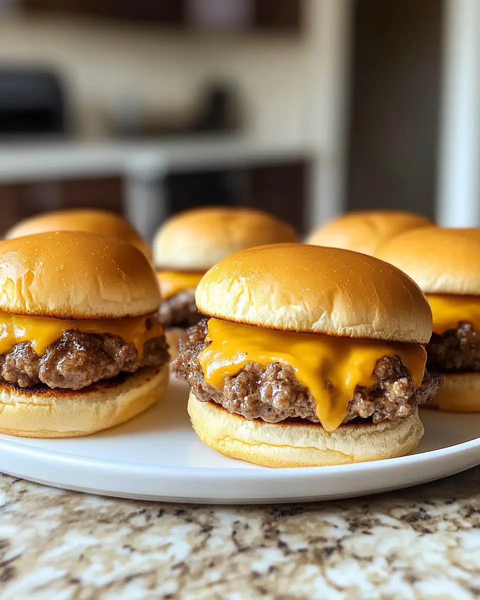 Juicy Ground Beef Meets Melty Cheddar in Irresistible Cheeseburger Sliders 6 Final dish - Juicy Ground Beef Meets Melty Cheddar in Irresistible Cheeseburger Sliders