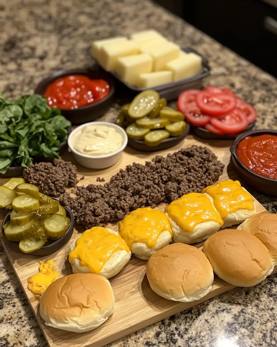 Juicy Ground Beef Meets Melty Cheddar in Irresistible Cheeseburger Sliders 4 Ingredients for Juicy Ground Beef Meets Melty Cheddar in Irresistible Cheeseburger Sliders
