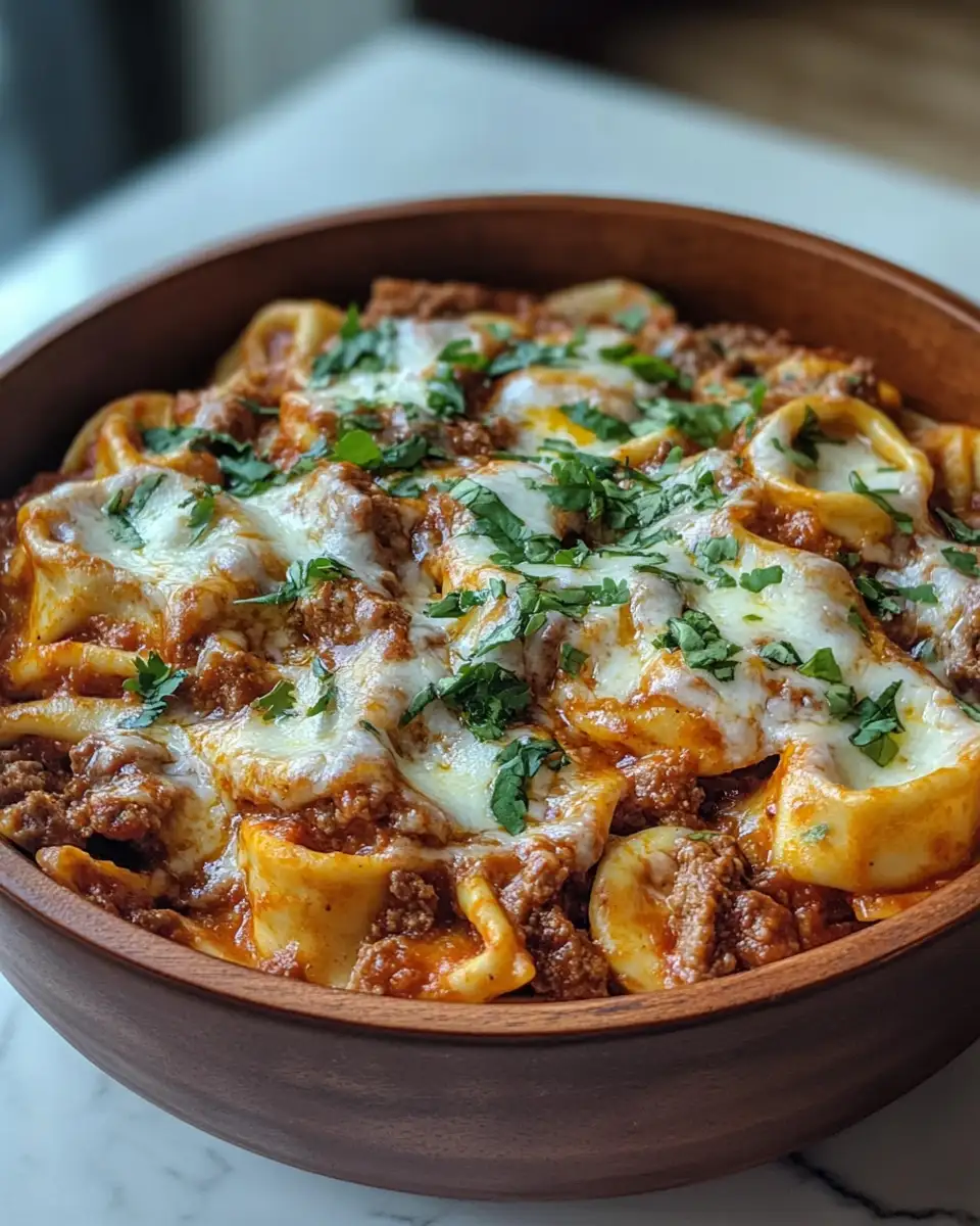 Final dish - Cheesy Beef Enchilada Tortellini Dinner: A Fusion Feast for Your Taste Buds