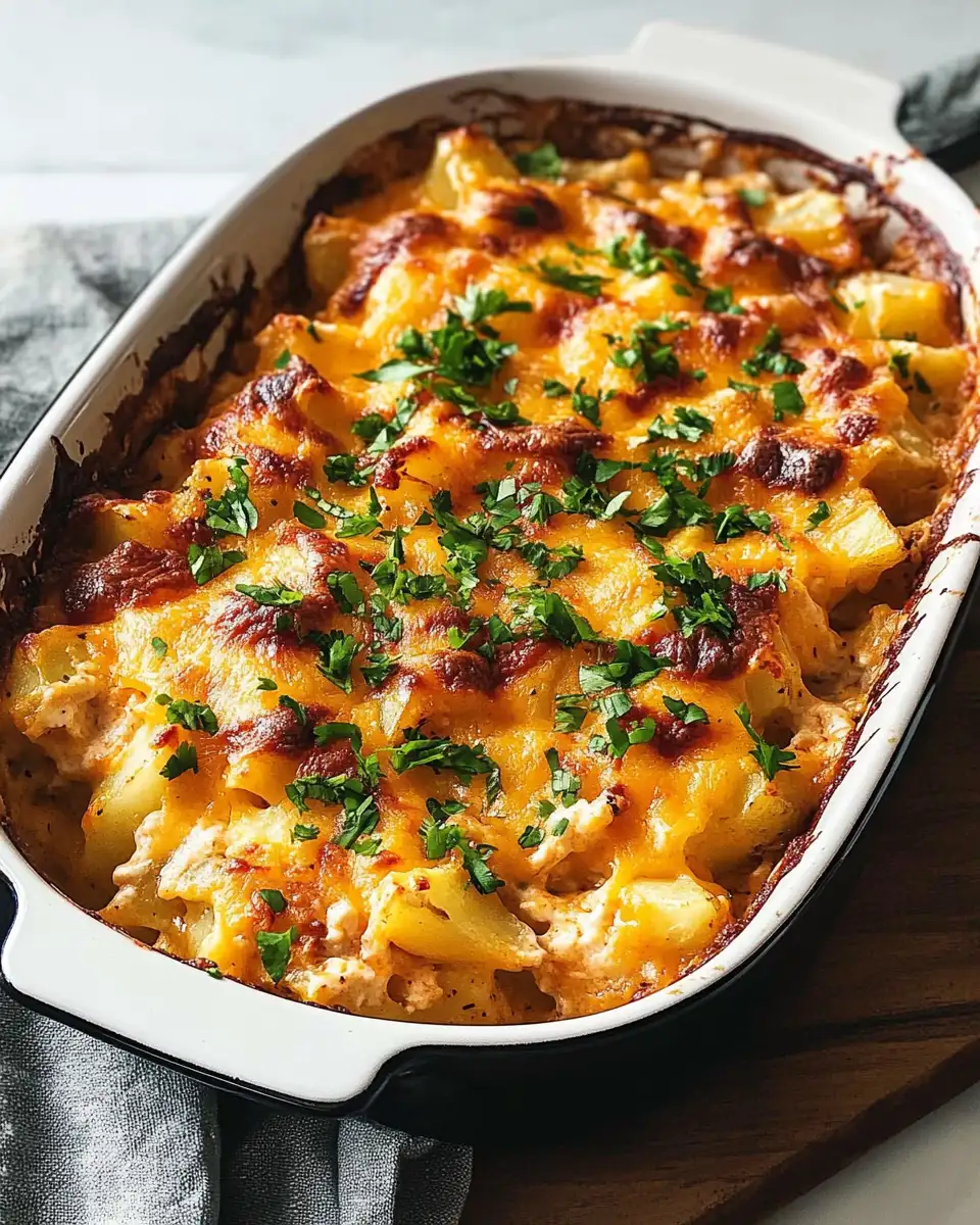 Ultimate Comfort: Cheesy Buffalo Chicken Potato Casserole Delight - Featured Image