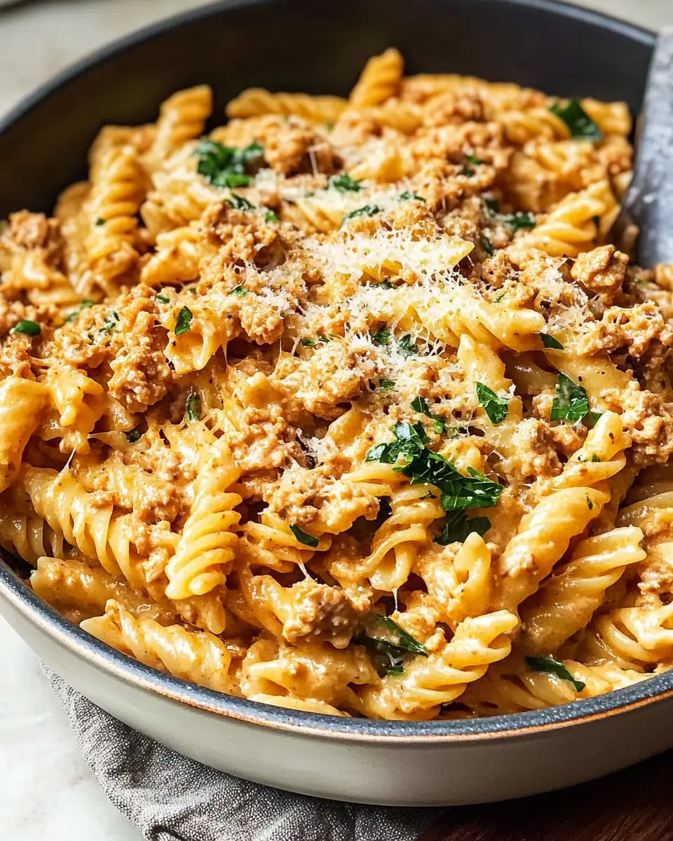Cheesy Ground Chicken Pasta: A Comforting Twist on a Classic Dish - Featured Image