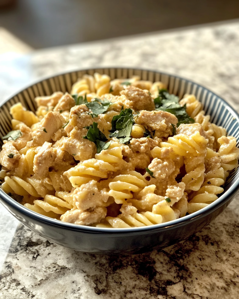 Final dish - Cheesy Ground Chicken Pasta: A Comforting Twist on a Classic Dish