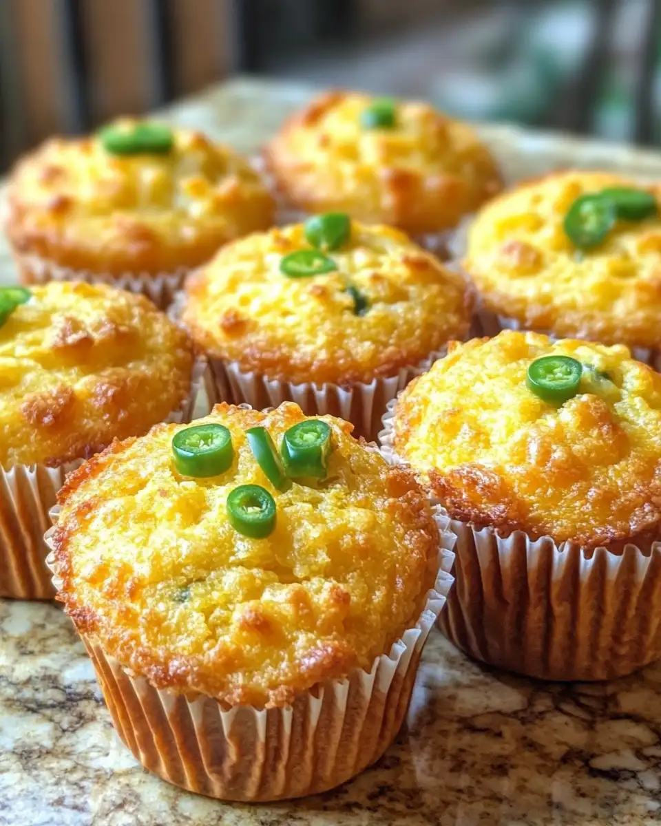 Spice Up Your Table with Irresistible Cheesy Jalapeño Cornbread Muffins 6 Final dish - Spice Up Your Table with Irresistible Cheesy Jalapeño Cornbread Muffins