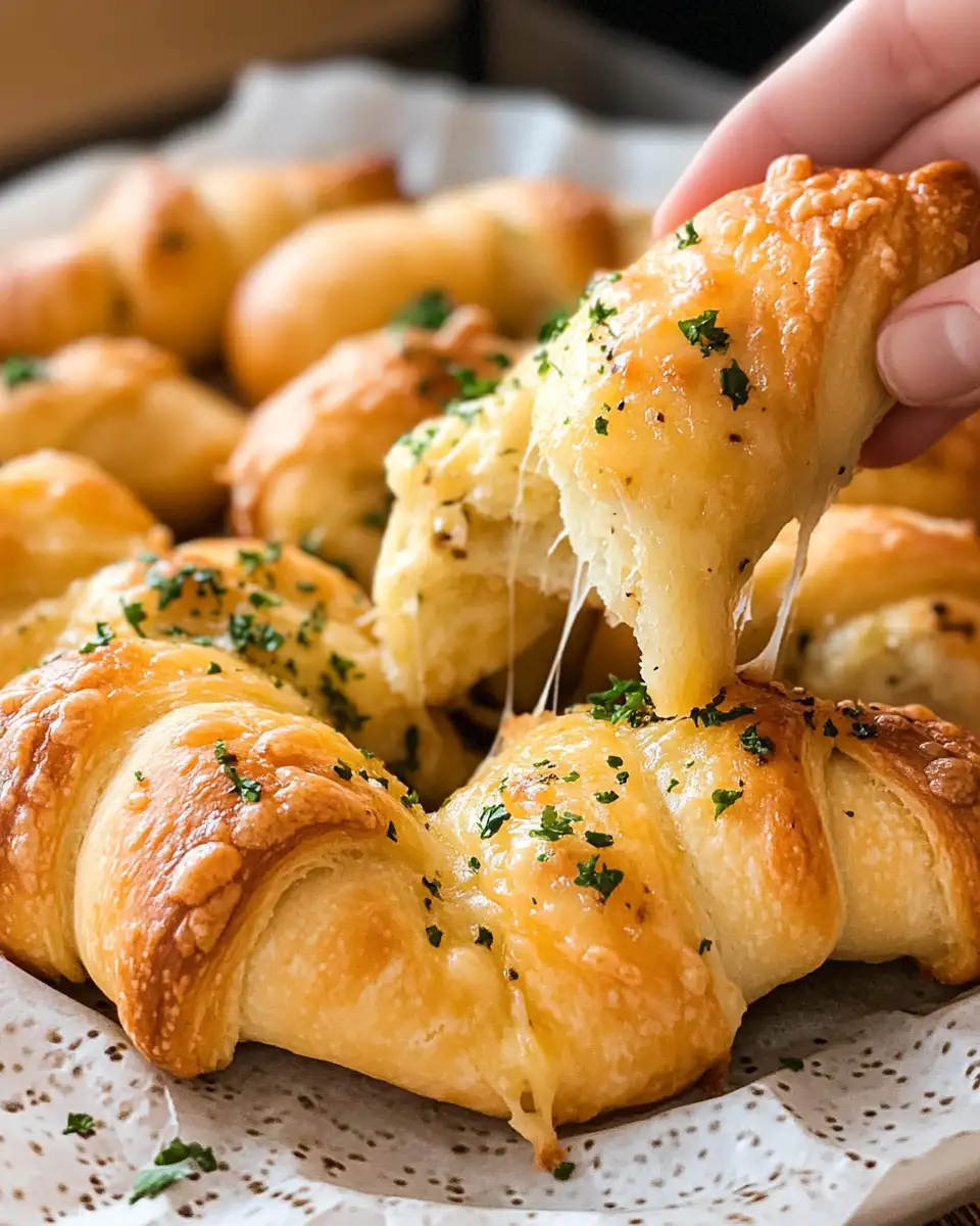Irresistible Cheesy Stuffed Garlic Butter Crescent Rolls That Will Steal the Show - Featured Image