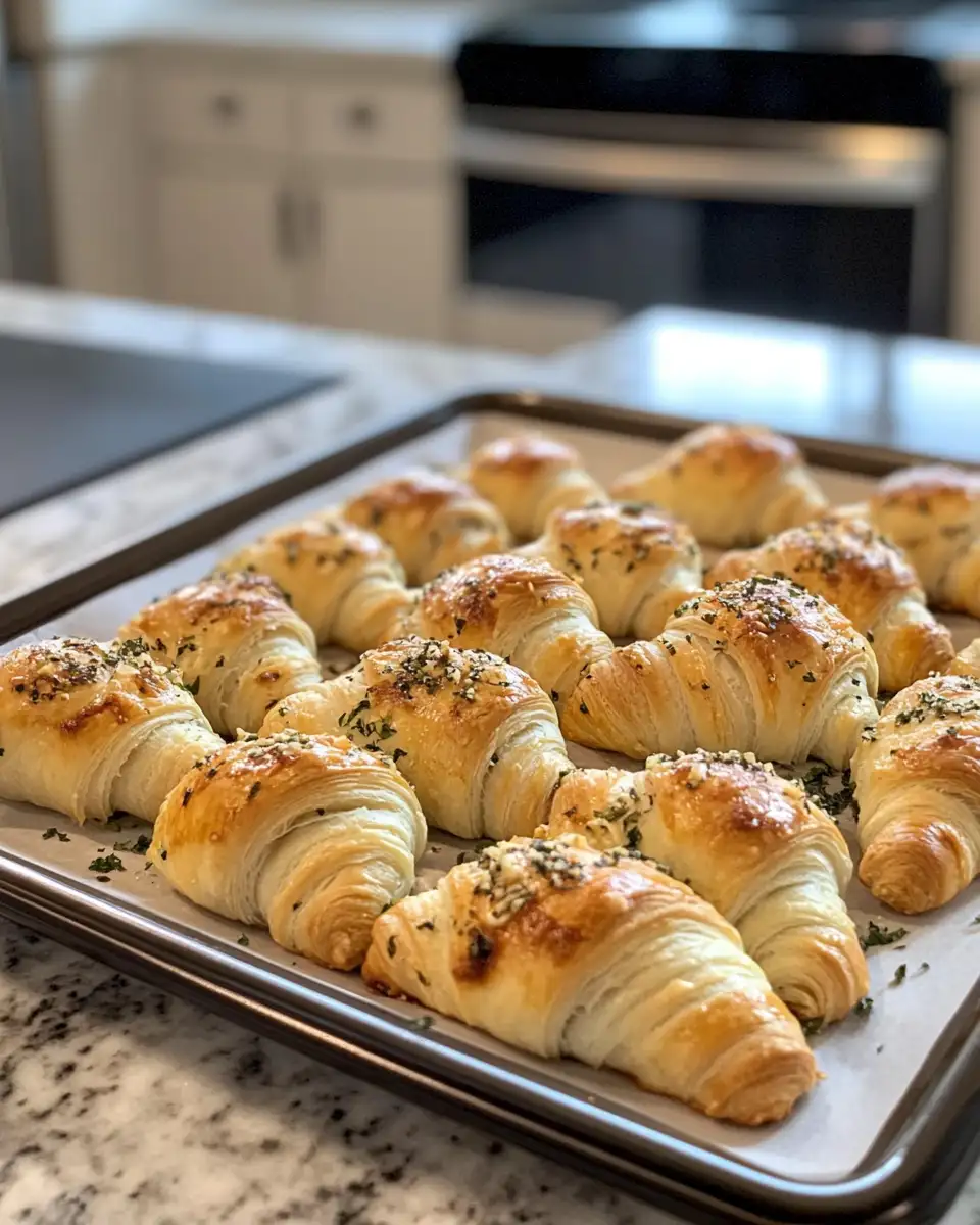Final dish - Irresistible Cheesy Stuffed Garlic Butter Crescent Rolls That Will Steal the Show