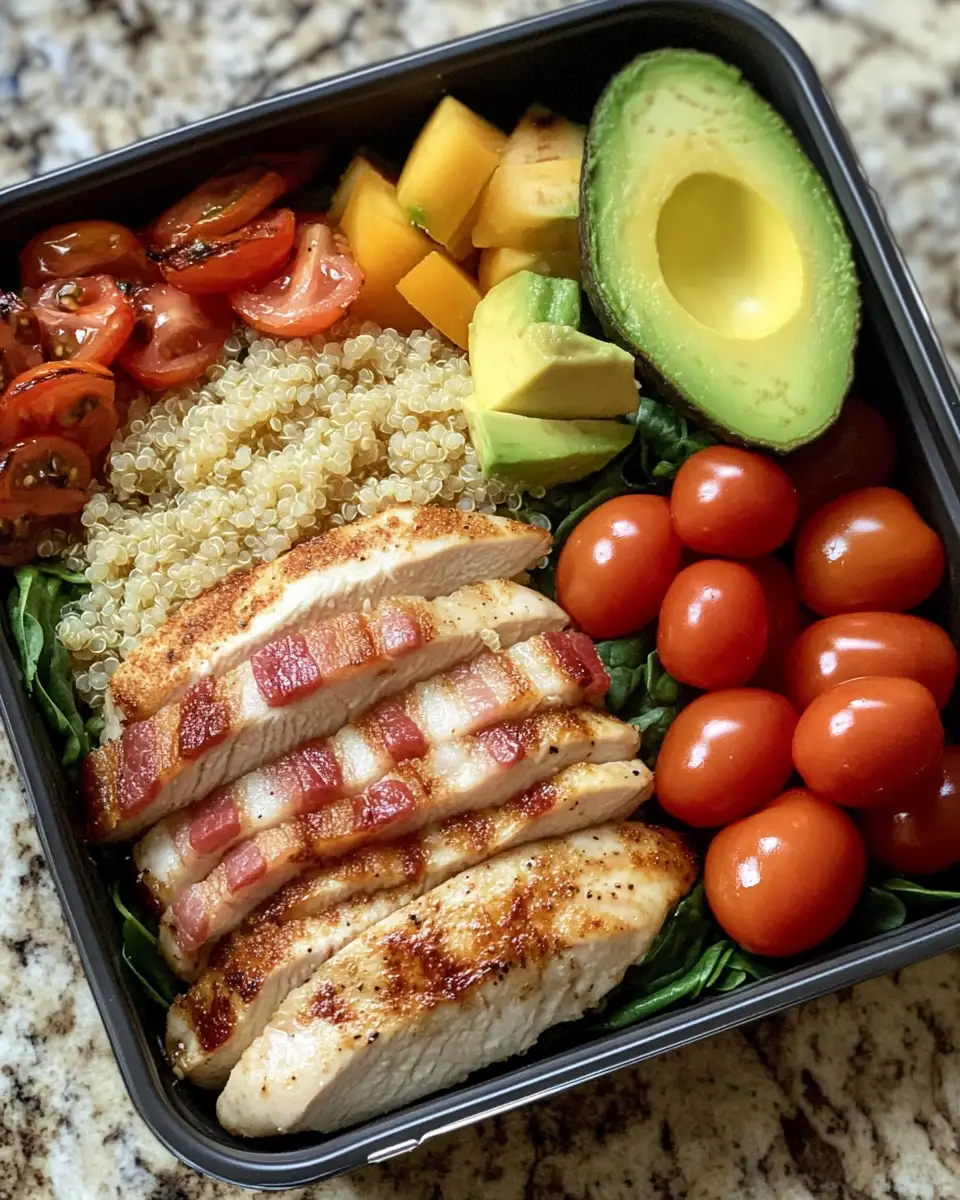 Sizzle and Savor: Easy Chicken Bacon Meal Prep Bowls for a Week of Flavor 4 Ingredients for Sizzle and Savor: Easy Chicken Bacon Meal Prep Bowls for a Week of Flavor