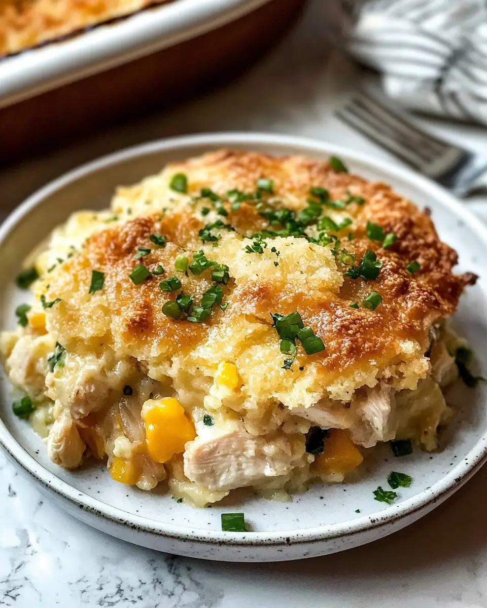 Savory Chicken Cobbler Delight with Easy Pancake Mix and Rotisserie Magic - Featured Image