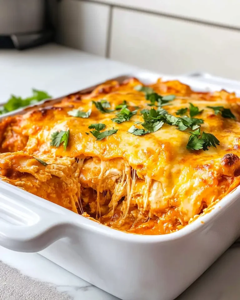 Effortless Comfort: Chicken Enchilada Casserole with Rotisserie Chicken - Featured Image