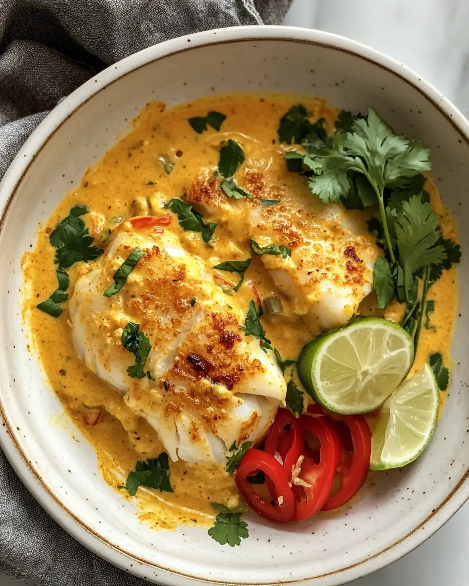 Festive Flavors: Christmas Coconut Curry Baked Cod Recipe - Featured Image