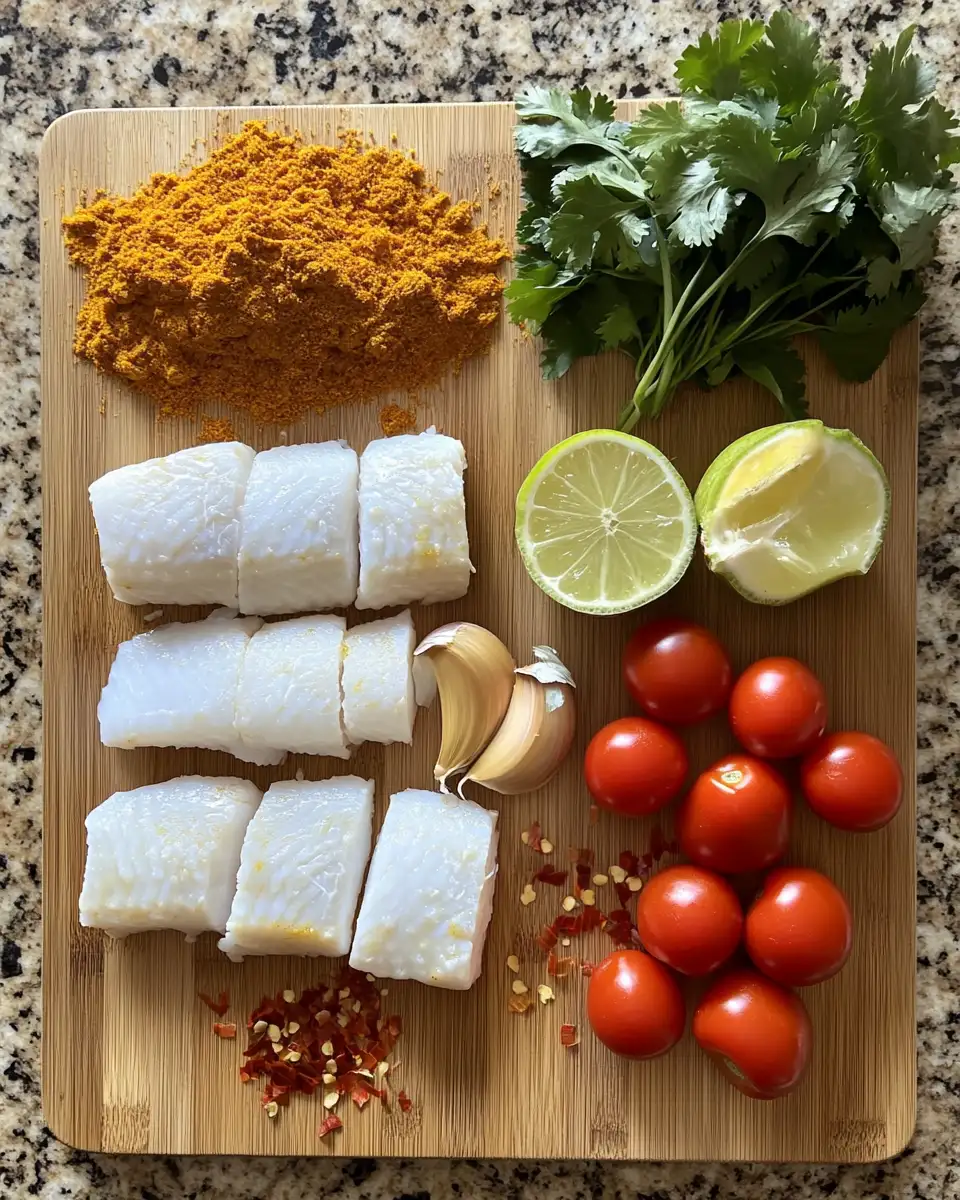 Ingredients for Festive Flavors: Christmas Coconut Curry Baked Cod Recipe