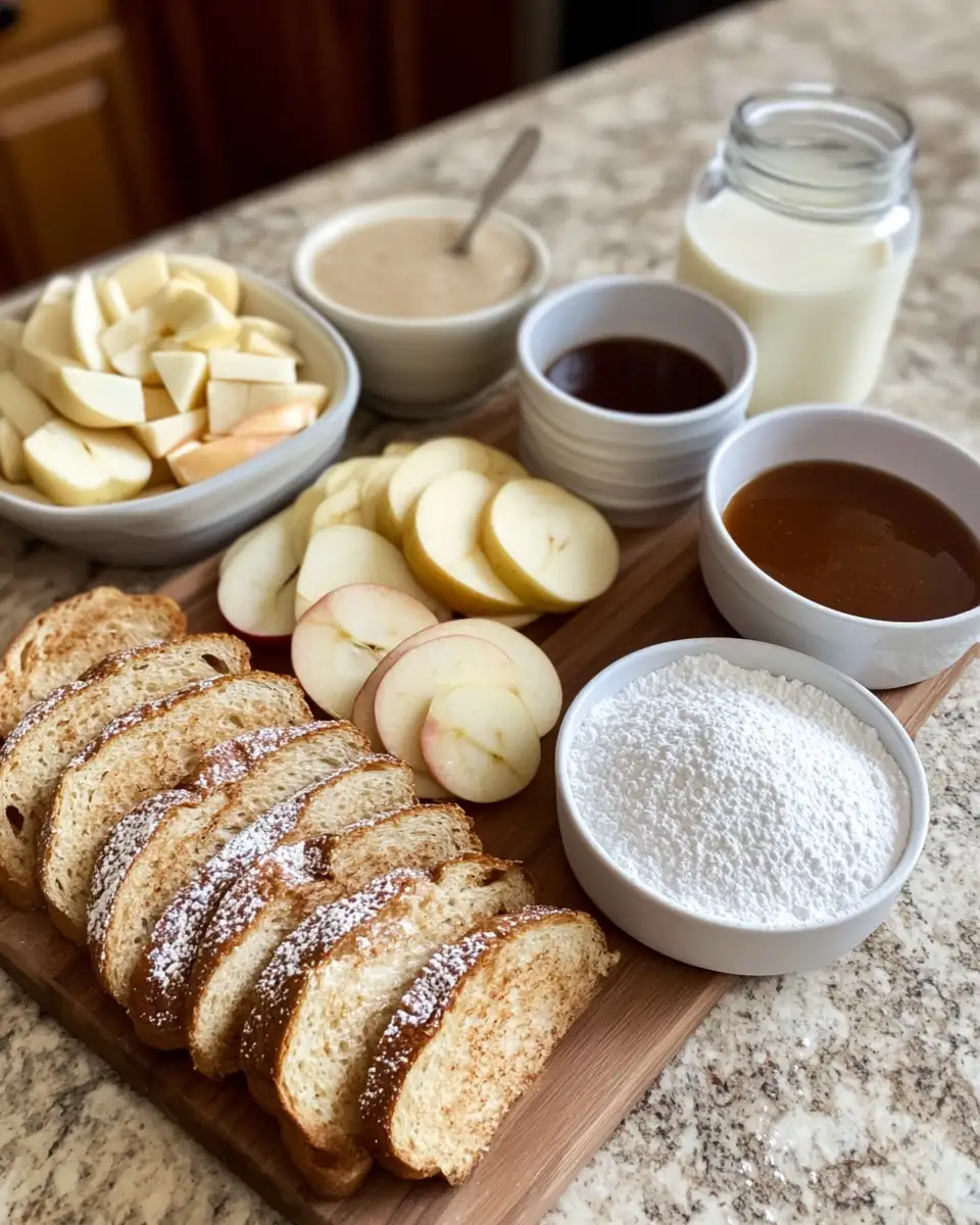 Ingredients for Wake Up to Bliss: Cinnamon Apple Butter French Toast Delight