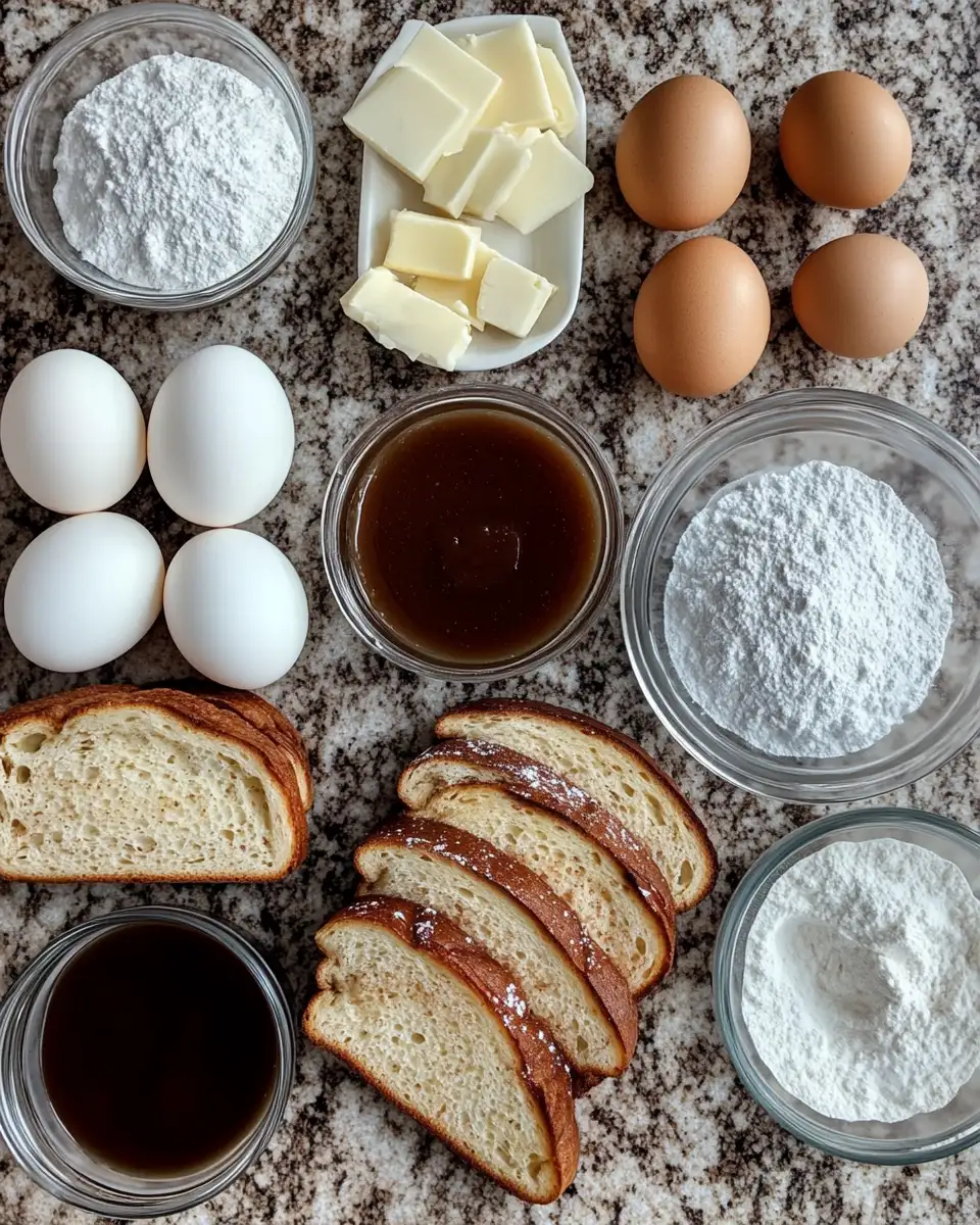 Ingredients for Indulge in the Ultimate Cinnamon Apple Butter French Toast Bliss