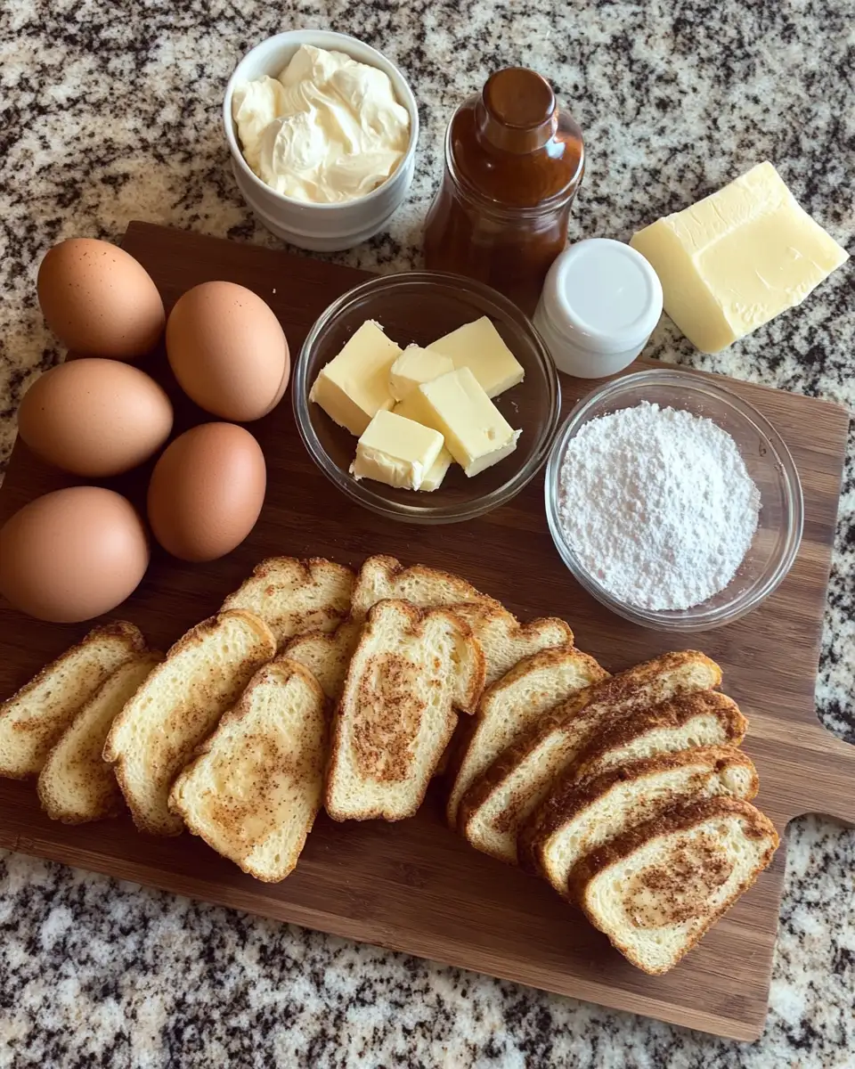 Indulge in the Ultimate Breakfast Bliss with Cinnamon Roll French Toast Bites 4 Ingredients for Indulge in the Ultimate Breakfast Bliss with Cinnamon Roll French Toast Bites