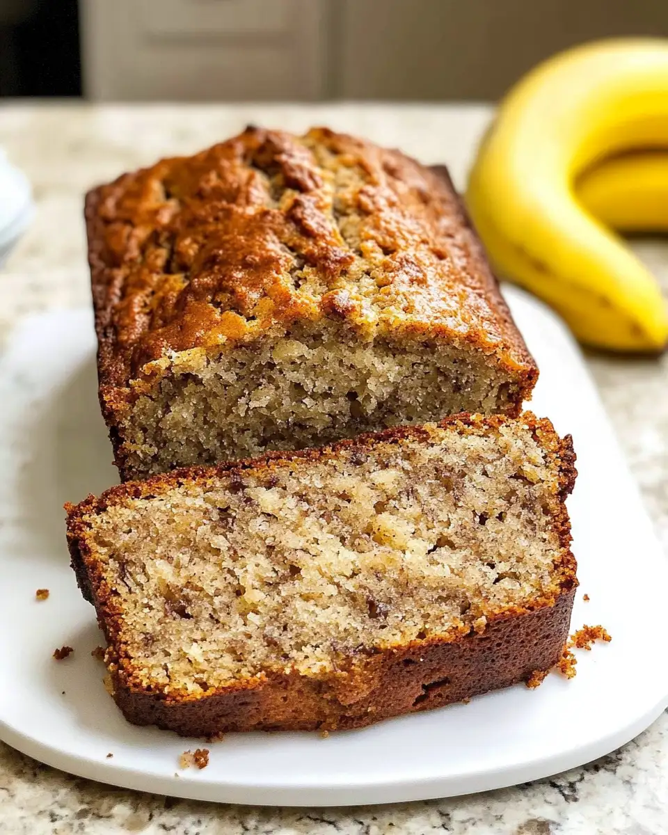 Indulge in the Perfect Slice: Classic Banana Bread with a Brown Sugar Crust - Featured Image